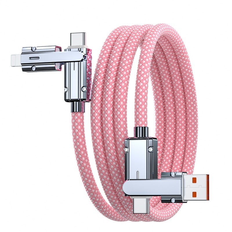 Zinc Alloy 48 Cloth Braided Data Cable Fast Charge