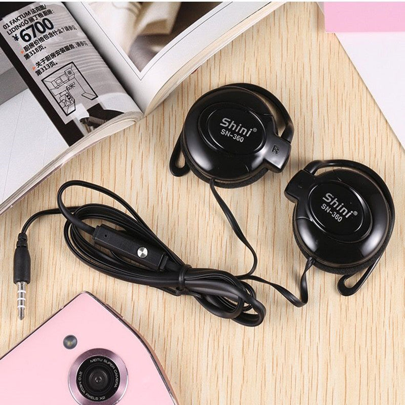 Ear Hook Earphones Monitoring Earphone Round Hole Universal Heavy Bass HD Headset Voice