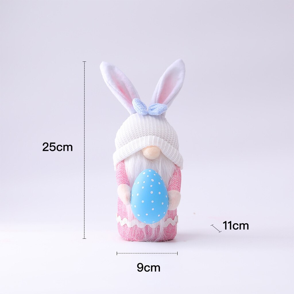 Easter Bunny Hug Egg Long Hat Colorful  Doll