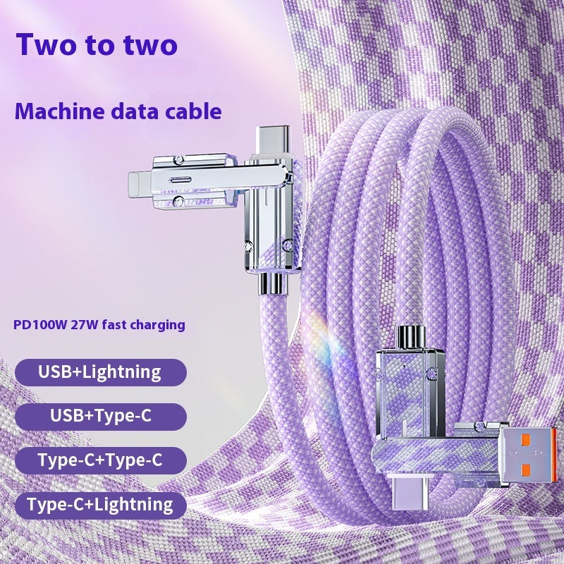 Zinc Alloy 48 Cloth Braided Data Cable Fast Charge