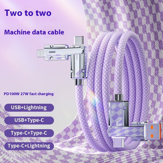 Zinc Alloy 48 Cloth Braided Data Cable Fast Charge