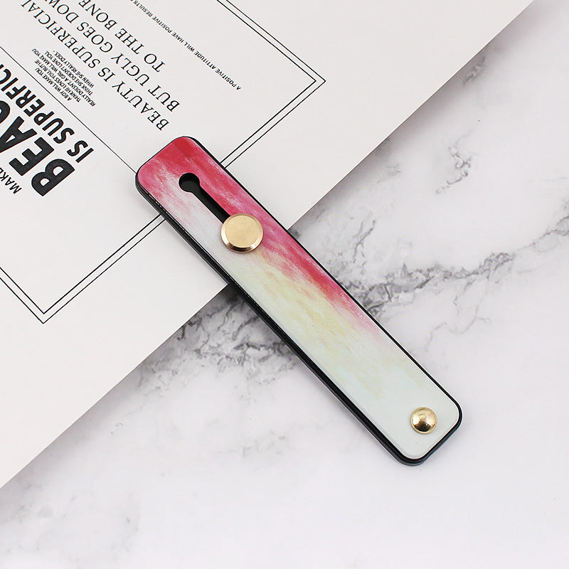 Watercolor Push-pull Mobile Phone U-shaped Paste Silicone Holder