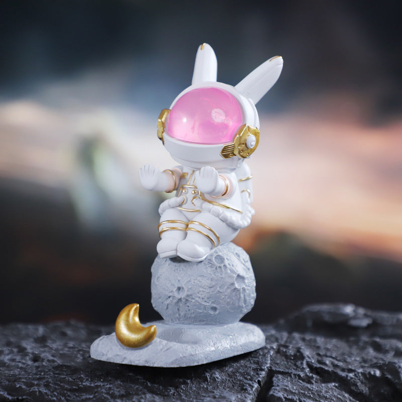 Space Rabbit Mobile Phone Stand Creative Desktop