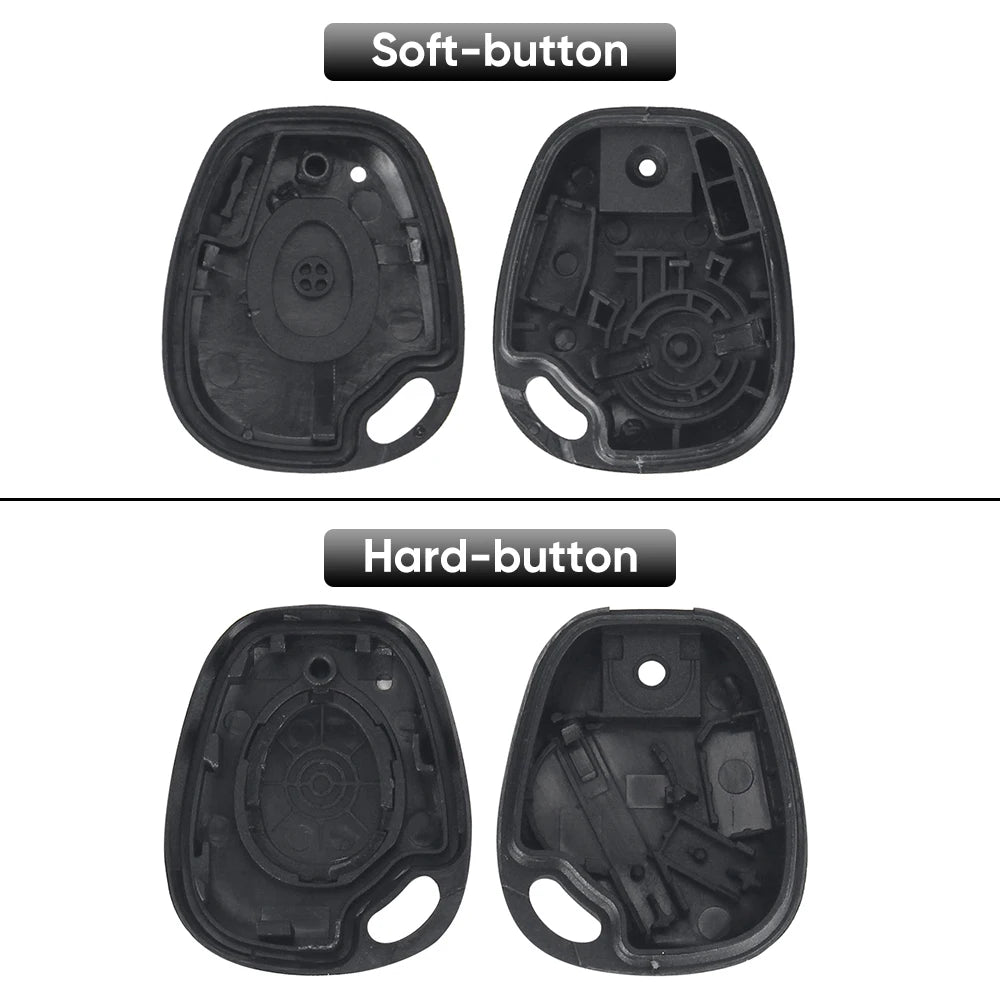 KEYYOU Soft/Hard Button Remote Key Case Shell For Renault Megane Clio Scenic Laguna Espace NE73/VAC102 Blade