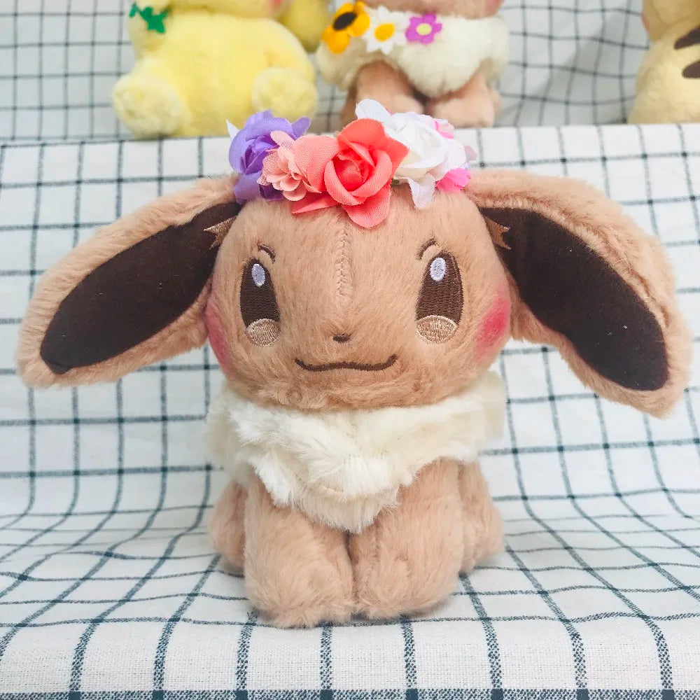 Easter Spring Festival Pikachu Peluche Eevee Plush Doll Pokemon Plush Toys Eevee Pikachu Stuffed Toys Children Xmas Kid Gift