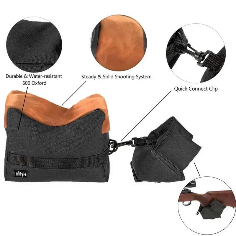 Outdoor Shooting Rest Bag Support Rifles Sandbag Set Portable Sniper Hunting Tacticals Guns Rest Target Stand CS Hunting Bag