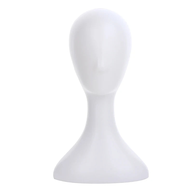 Pro Female Plastic Abstract Mannequin Manikin Head Model Wig Hat Hair Display Stand Holder