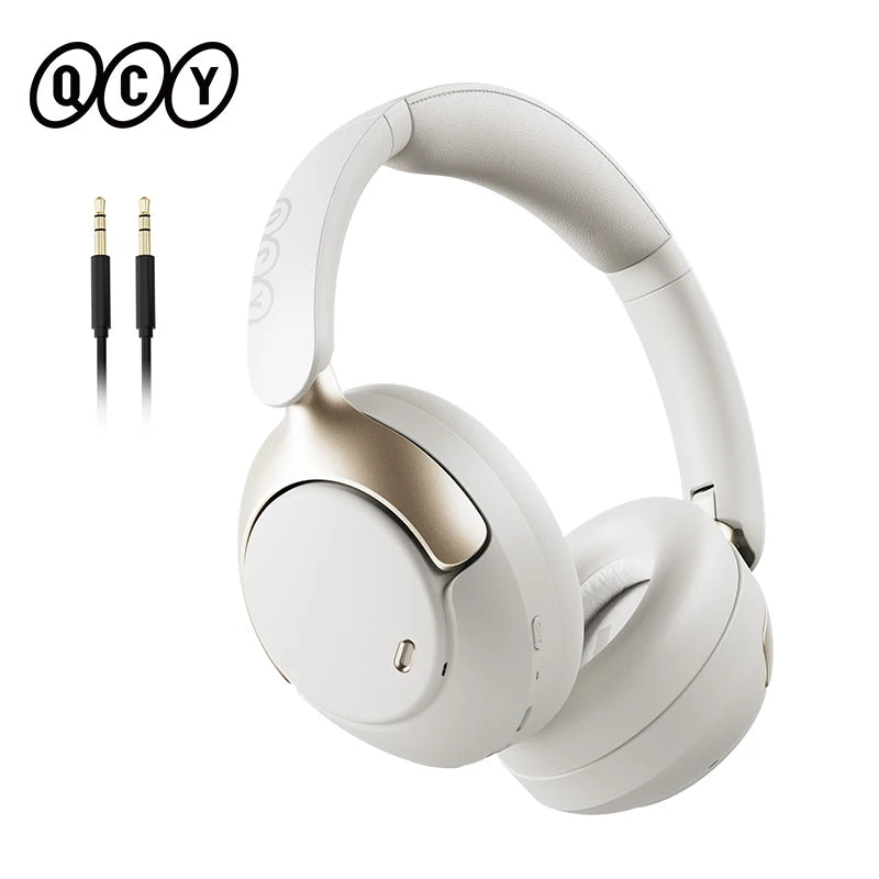 QCY H3 PRO ANC Bluetooth Headphones Adaptive ANC Headset 50dB Active Noise Cancelling LDAC Hi-Res Wireless Earphone 55H Playtime