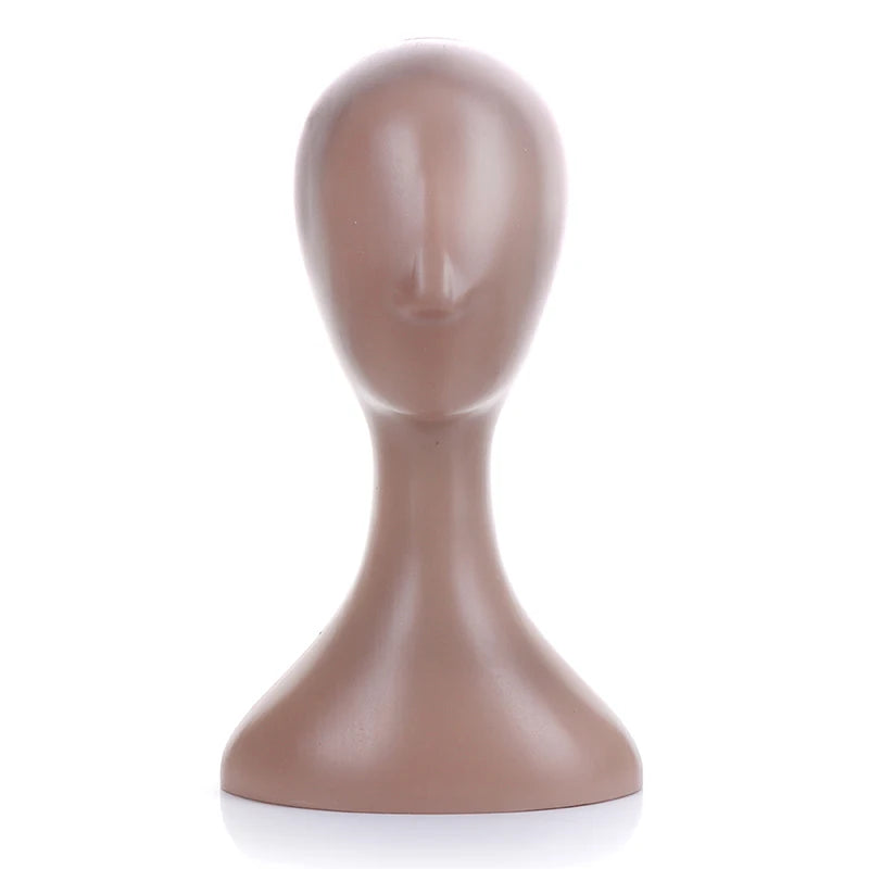 Pro Female Plastic Abstract Mannequin Manikin Head Model Wig Hat Hair Display Stand Holder