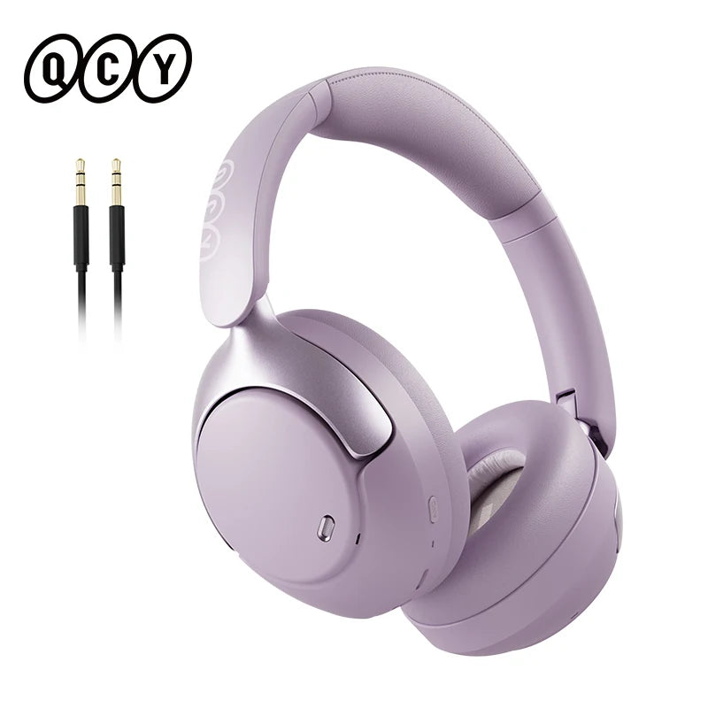 QCY H3 PRO ANC Bluetooth Headphones Adaptive ANC Headset 50dB Active Noise Cancelling LDAC Hi-Res Wireless Earphone 55H Playtime