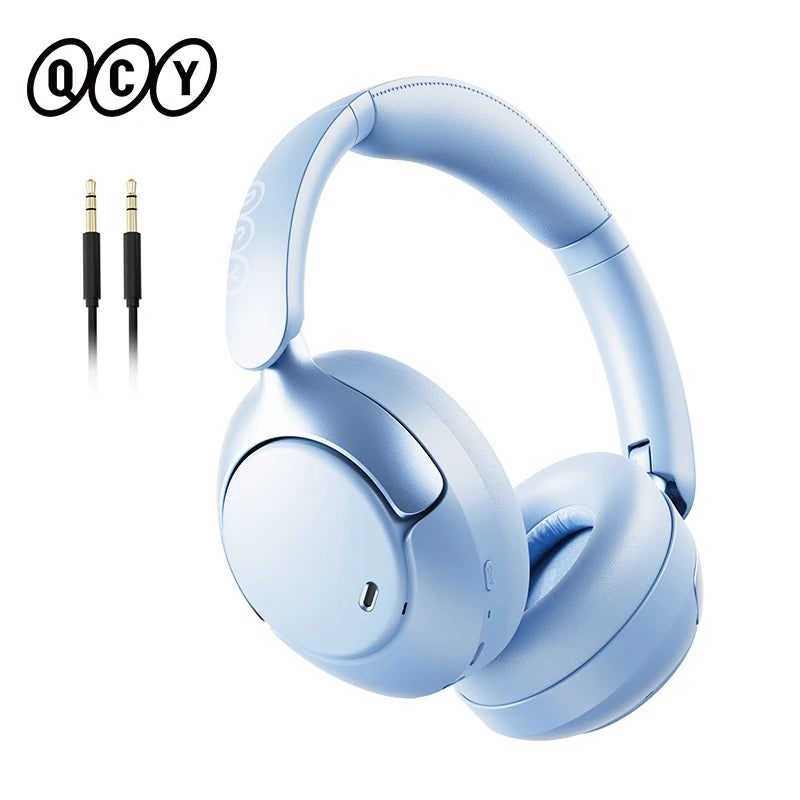 QCY H3 PRO ANC Bluetooth Headphones Adaptive ANC Headset 50dB Active Noise Cancelling LDAC Hi-Res Wireless Earphone 55H Playtime