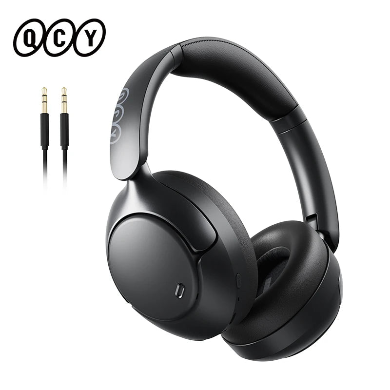 QCY H3 PRO ANC Bluetooth Headphones Adaptive ANC Headset 50dB Active Noise Cancelling LDAC Hi-Res Wireless Earphone 55H Playtime