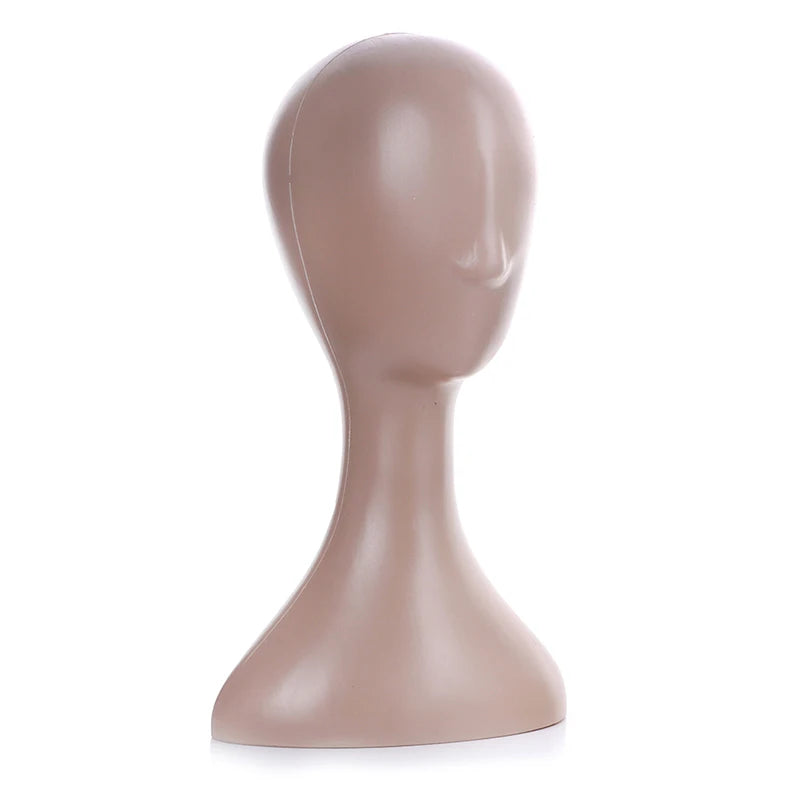 Pro Female Plastic Abstract Mannequin Manikin Head Model Wig Hat Hair Display Stand Holder